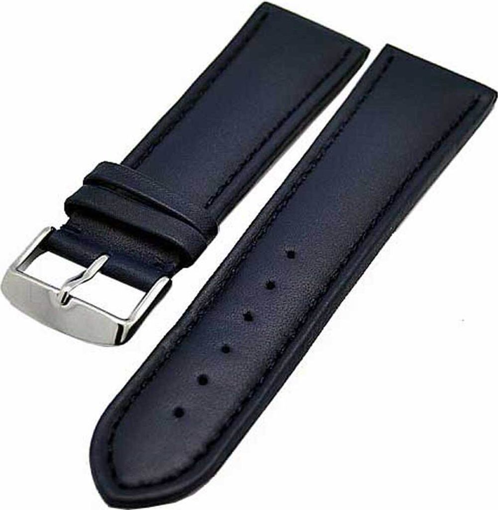Uhrenarmband Armband Blau Ton in Ton 22mm Kalbleder NEU Produktbild 