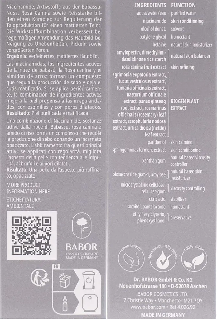 Babor Doctor Babor Resurface Pore Refining Serum 30ml | Siero Opacizzante