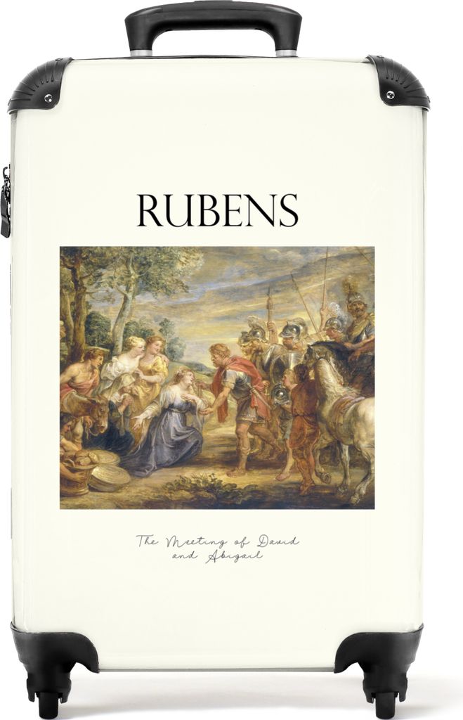 NoBoringSuitcases.com Koffer Handgepäck Trolley Rollkoffer Kleine Reisekoffer mit 4 Rollen - Kunst - Rubens - Vintage - Alte Meister - Cabin Siz...