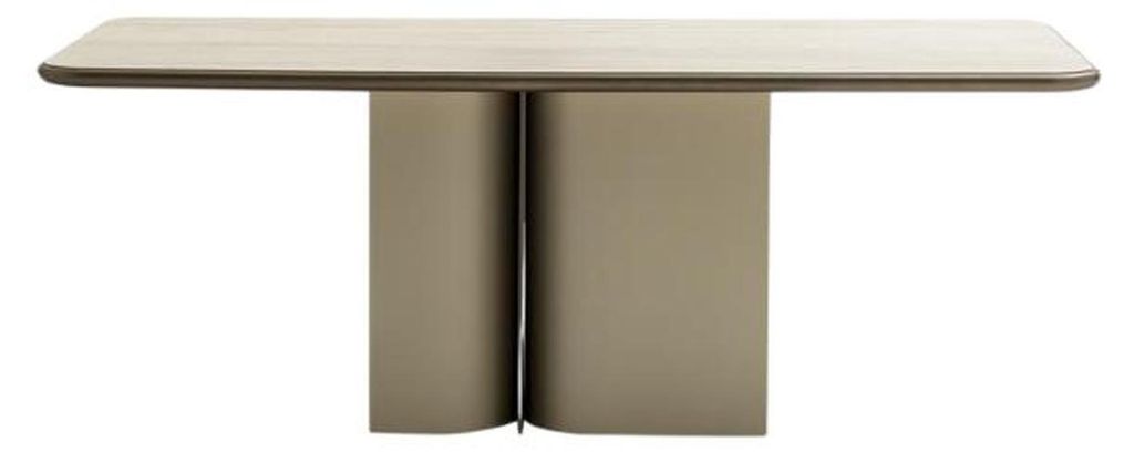 Esstisch Esszimmer Keramik Holz Tisch Beige Moderne Möbel Esstische