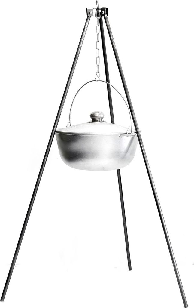 Kasan 2 L Aluminium Dreibein Gestell Stahl Camping Produktbild 