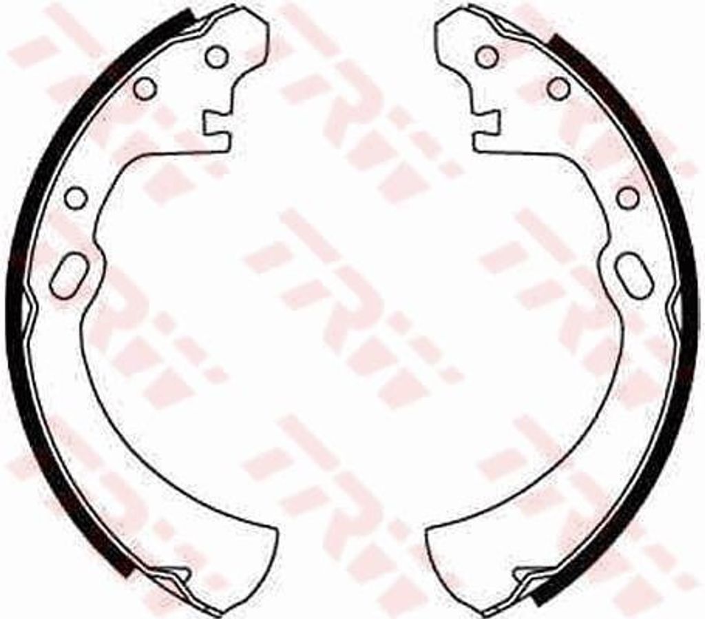 TRW Bremsbackensatz Trommelbremse Hinten für NISSAN PRAIRIE PRO (M11) 260mm GS8589