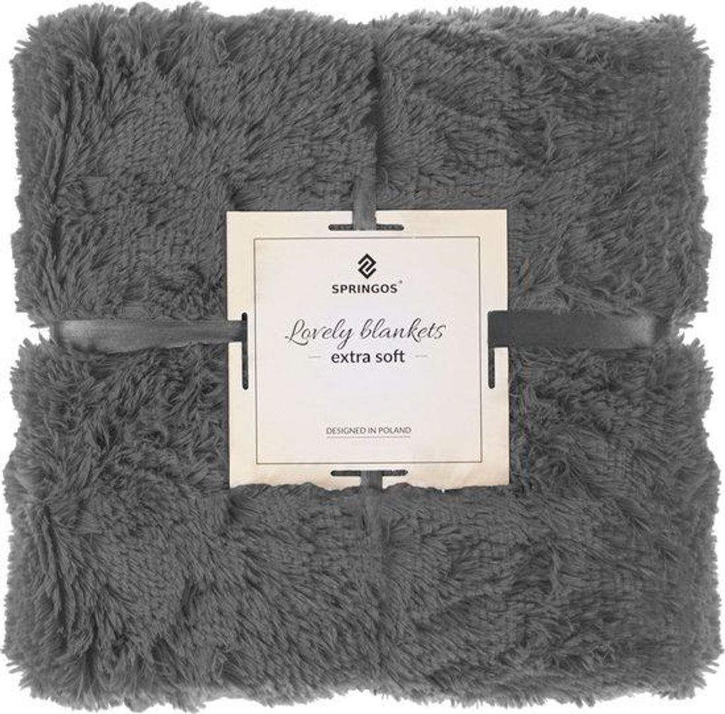 Unyqoos® Springos Kuscheldecke – Plüsch-Plaid / Tagesdecke Produktbild 