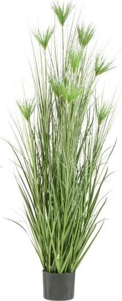 artplants.de Kunst Papyruspflanze WURKA, grün, 210cm - Künstliches Gras
