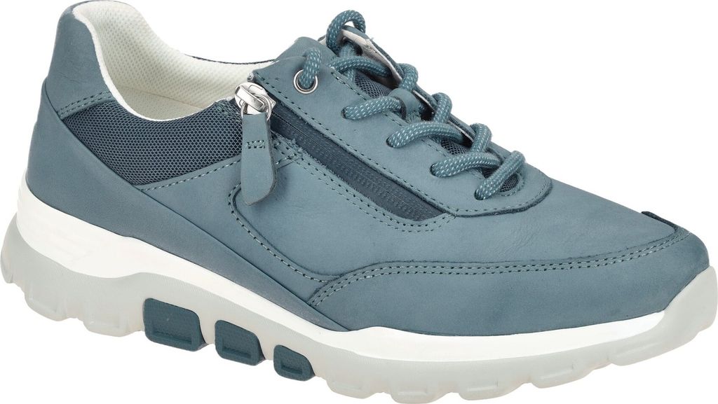 Gabor ROLLING SOFT Damenschuhe - bequeme Schnür- Halbschuhe blau Freizeit NEU