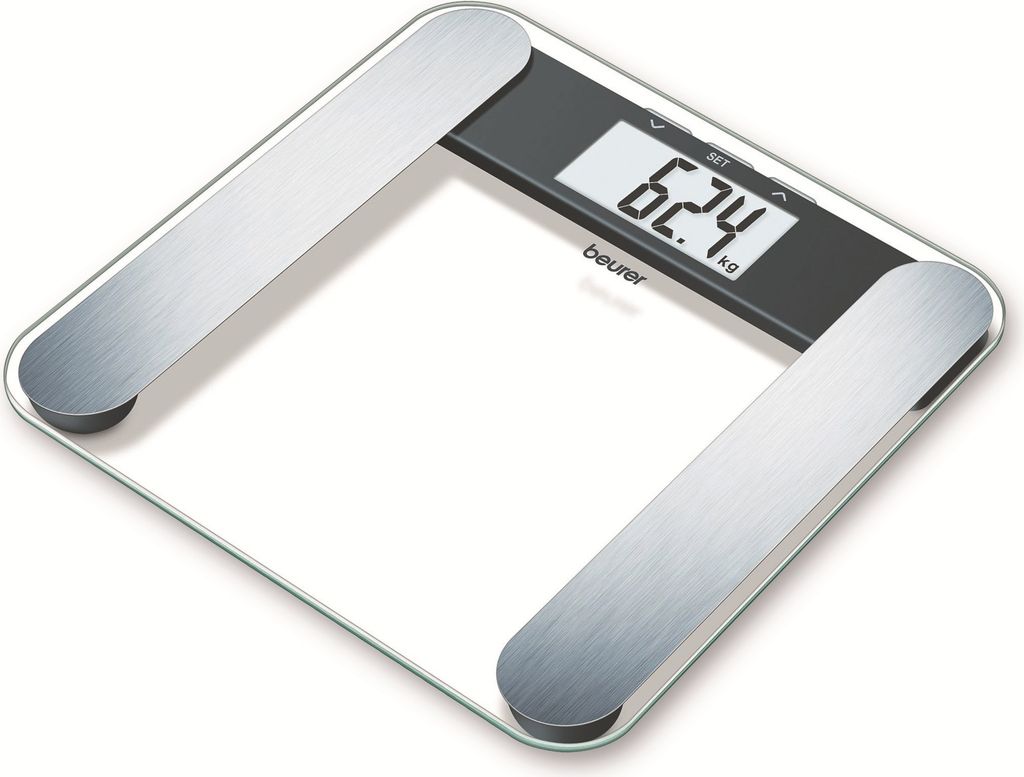 Beurer Personenwaage, digitale Anzeige, LCD-Ausführung, Ziffernhöhe: 40mm, Körperfettanalyse, Körper (748.13)