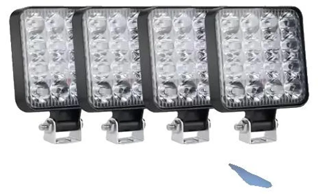 Projecteur de chantier LED multifonction avec 4 unités d'éclairage mobiles