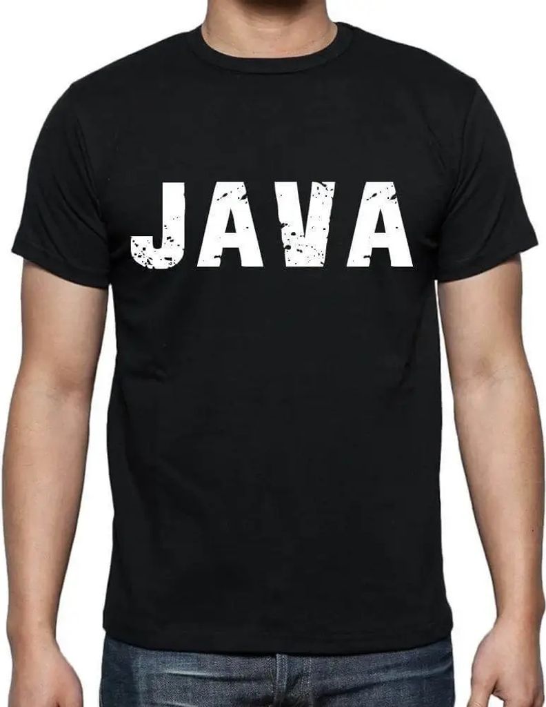 Herren Grafik T-Shirt Java Öko-Verantwortlich Vintage Jahrgang Kurzarm Lustige Druck Geburtstag Geschenk Mann
