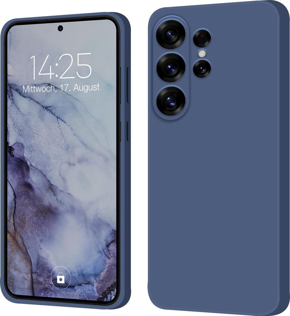 Hülle für Samsung Galaxy S25 Ultra Case Cover Bumper Silikon Softgrip Schutzhülle Farbe: Lavendelblau