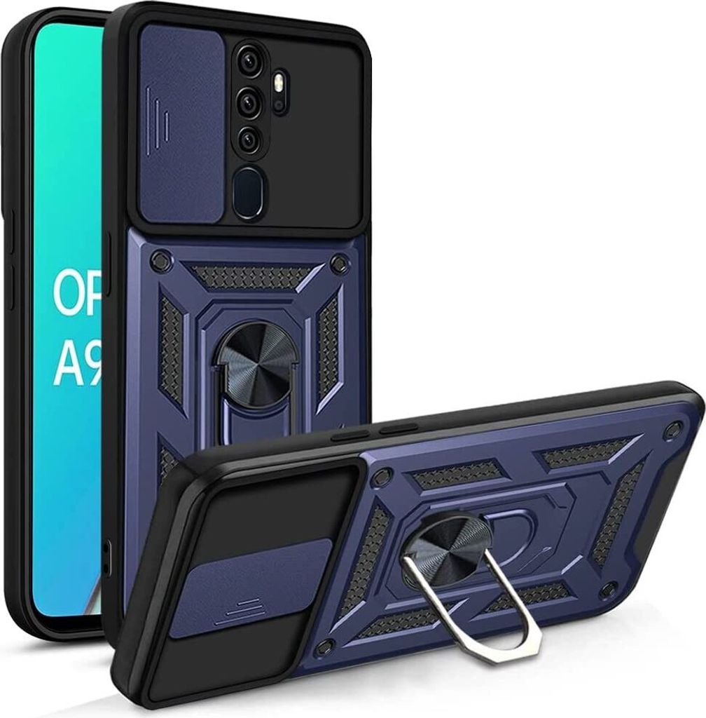 OPPO A9 2020 Hülle mit 360° Drehbarer Magnetische Ring Ständer Halter Dia Kameraschutz TPU Bumper Silikon Schutzhülle für OPPO A9 2020 / A5 20...