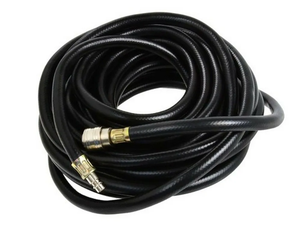 Tuyau Pneumatique Souple en Caoutchouc 15m pour Compresseur d'Atelier