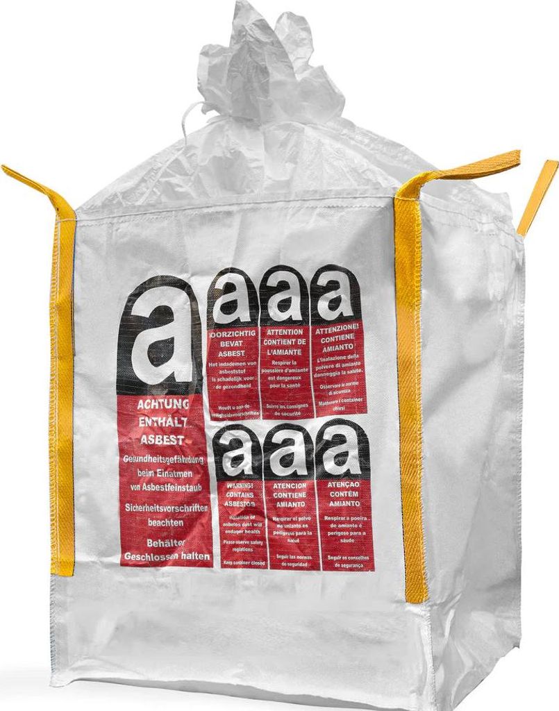 Asbest Big Bag 90x90x110cm 1250kg extra stark Transportsack Produktbild 