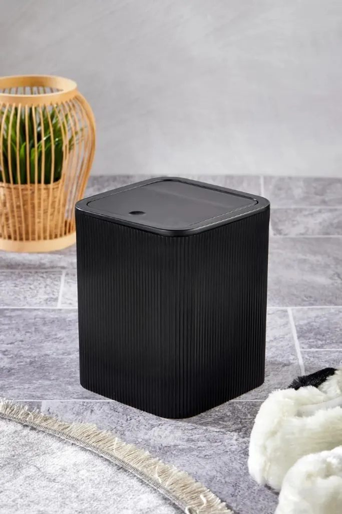 Rangement Gain de Place pour Petite Salle de Bain Noir - Modèle PZR-072