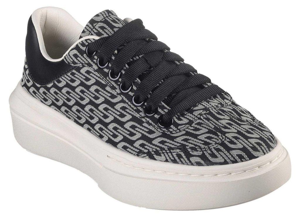 Skechers - "Classic" Sneaker für Damen, Stoff GT16152 (38,5 EU) (Schwarz/Natürlich)