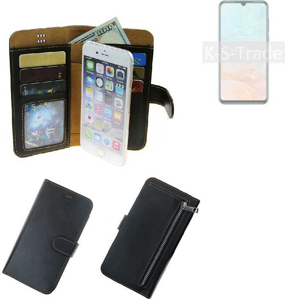 K-S-Trade Schutz Hülle kompatibel mit Doogee N20 Pro Klapphülle Case Phone cover Slim Handytasche Handy Hülle schwarz aus Kunstleder (1 Stk)