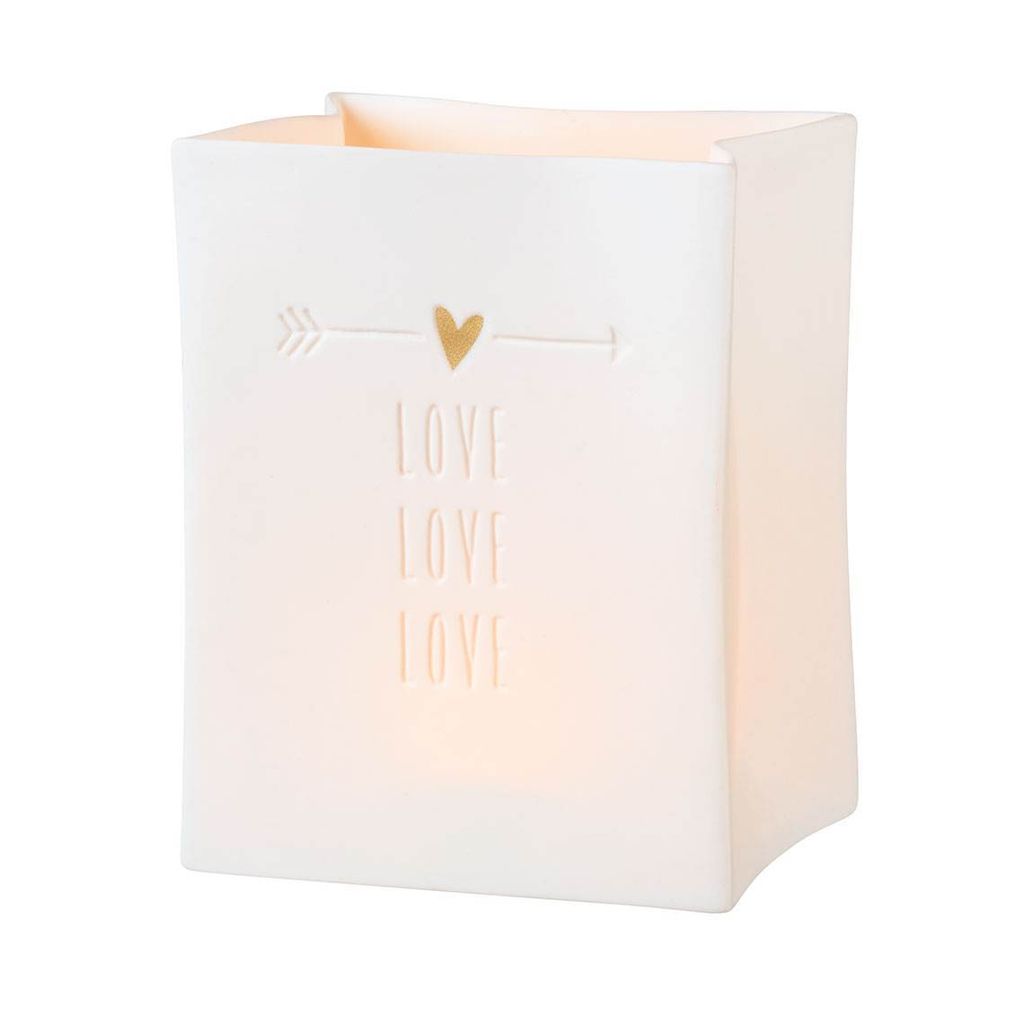 Räder Porzellanlichttüte Love Love Love 8x10x6cm