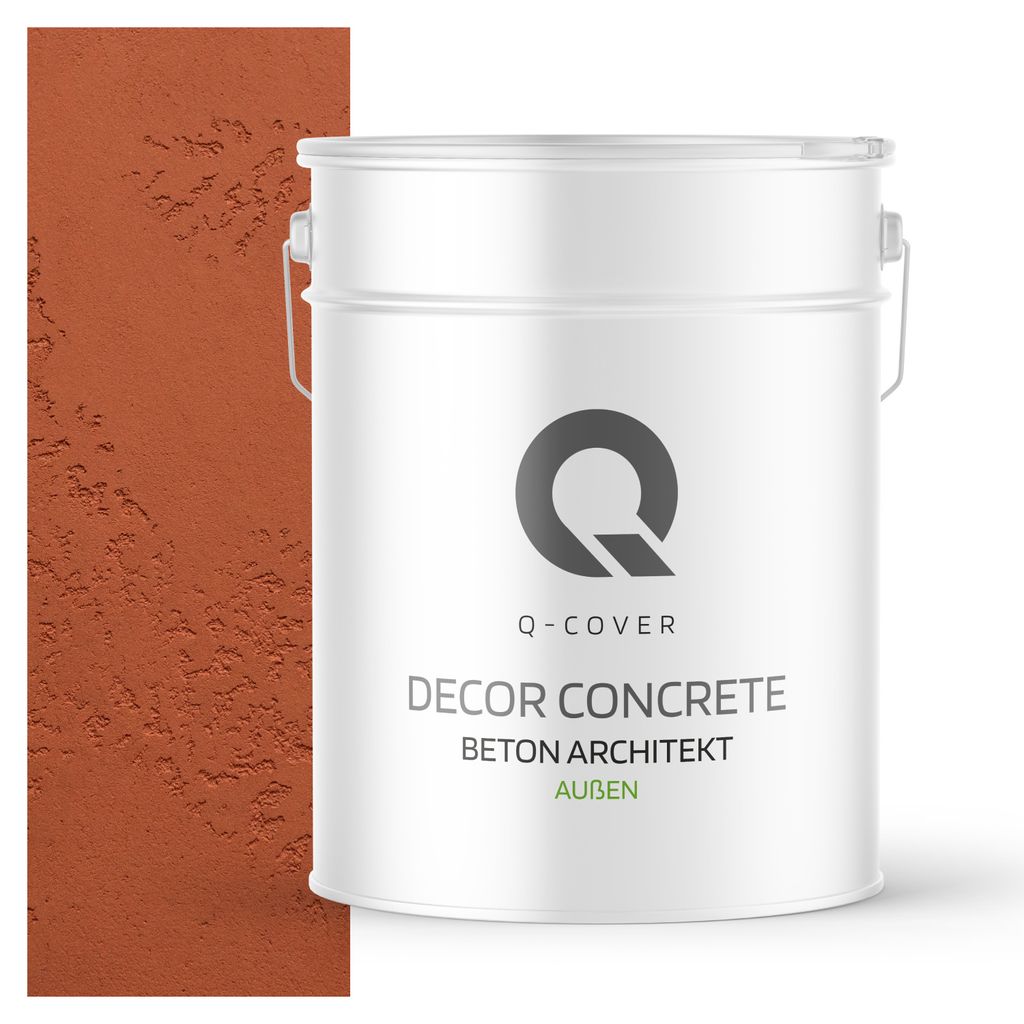 Beton Architekt 15 Kg 10 m2 Rostig 15 kg 10m2 | Dekorativerputz | Kellepnputz | Gebrauchsfertige Betonmasse Betonoptik Dekoratives Beton Außen