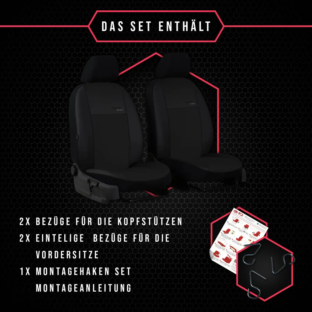 Coprisedili Citroen C4 Picasso I Universali 1+1 Anteriori - Qualità Pro - 7