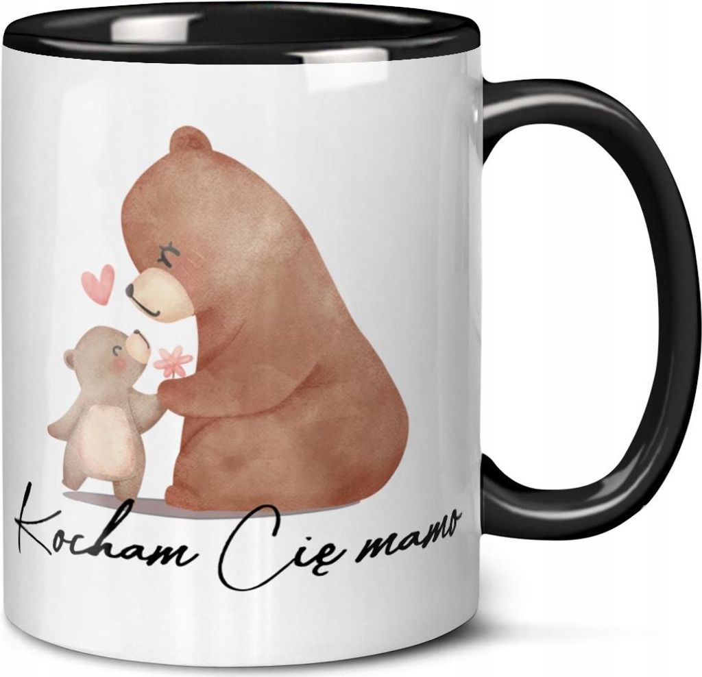 Muttertagsgeschenk: Tasse „Ich liebe dich, Mama“ mit Teddybären, wunderschönes und langlebiges Design