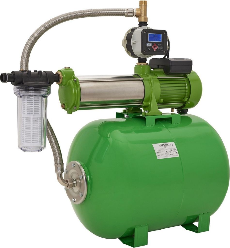 CHM GmbH Hauswasserwerk 100 L Stahl 1,5 Kw 8,5 Bar 8400 L/h Produktbild 