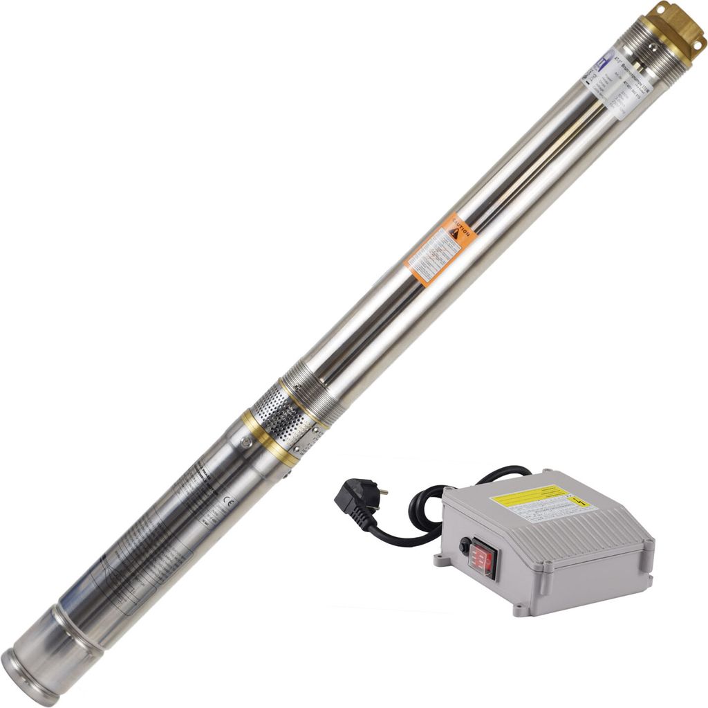 Agora-Tec 3 Zoll Brunnenpumpe Tiefbrunnenpumpe 370W 15m Kabel