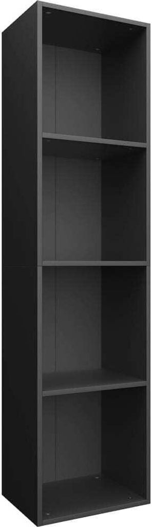 Bücherregal/TV-Schrank Schwarz 36x30x143 cm Holzwerkstoff