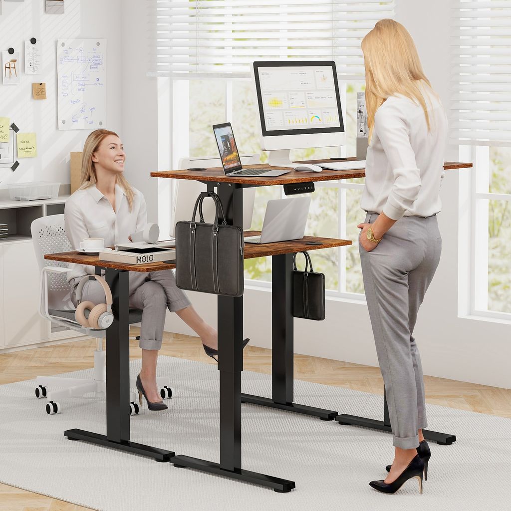 Biurko COSTWAY 120x60cm z regulacją wysokości, elektryczne Zdjęcie produktu 2