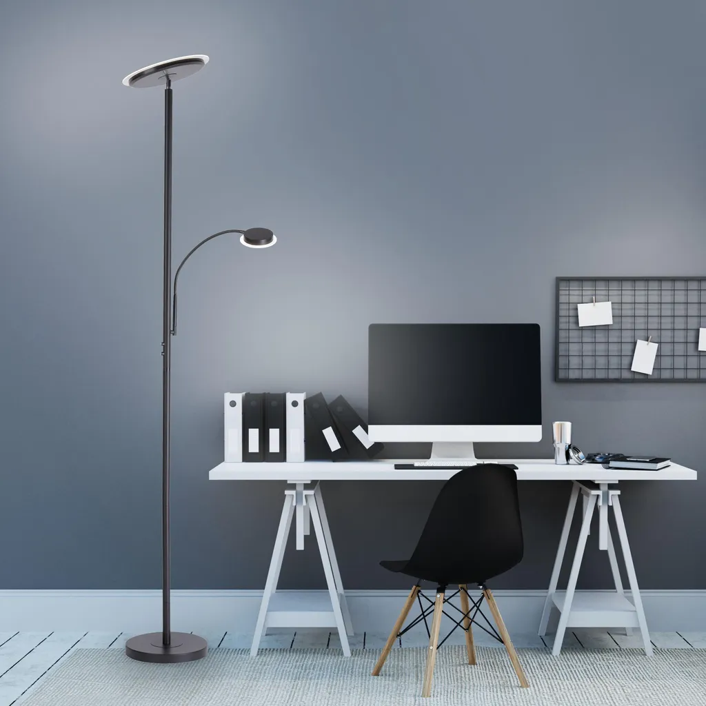 Lampadaire LED pour coin lecture, intensité variable et tête inclinable - 8