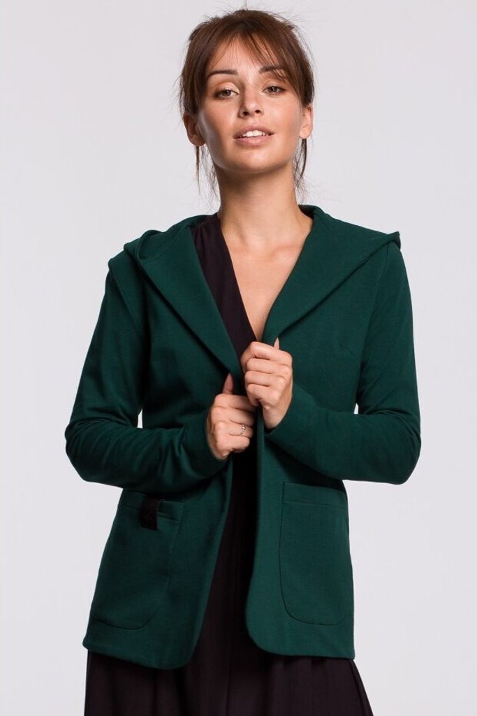 BeWear Damen-Kapuzenpulli mit Kapuze Gyil B180 dunkelgrün XXL
