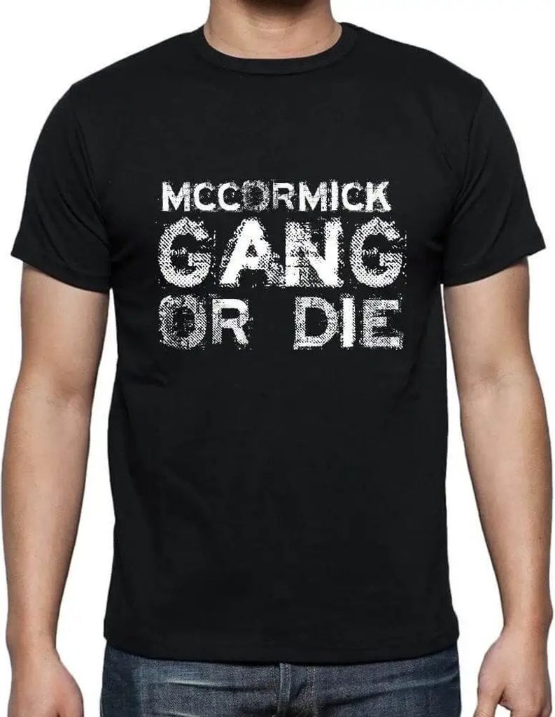 Herren Grafik T-Shirt Mccormick-Familienbande – Mccormick Family Gang – Öko-Verantwortlich Vintage Jahrgang Kurzarm Lustige Druck Geburtstag G...