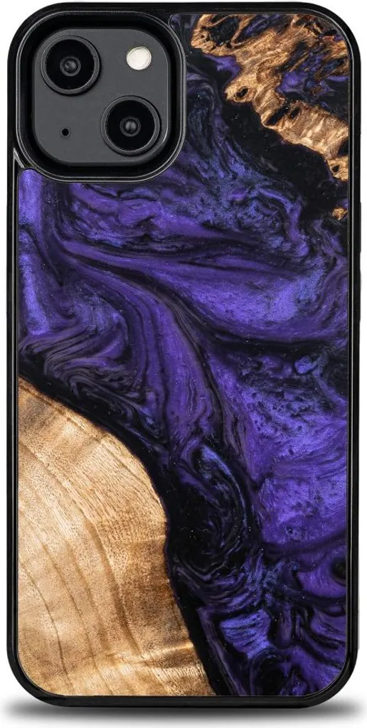 Custodia in legno per iPhone 15, Bewood Unique Violet
