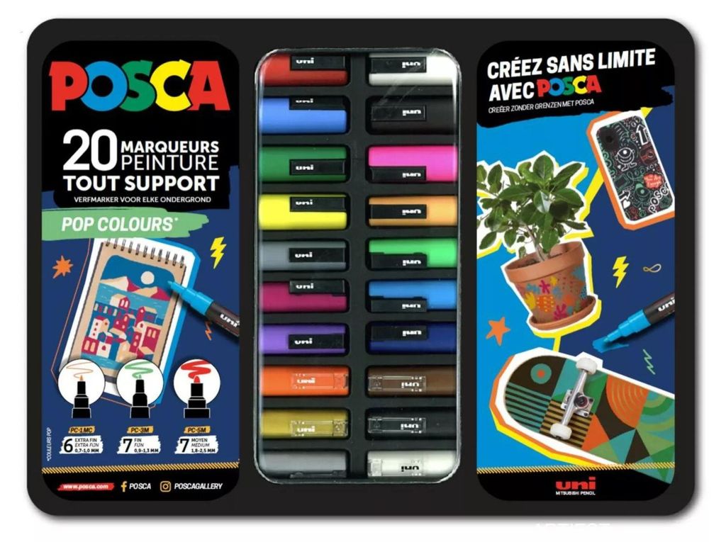 POSCA M POSCA/20 015, Rotulador de pigmentos "POP COLOURS", Imagen del producto 