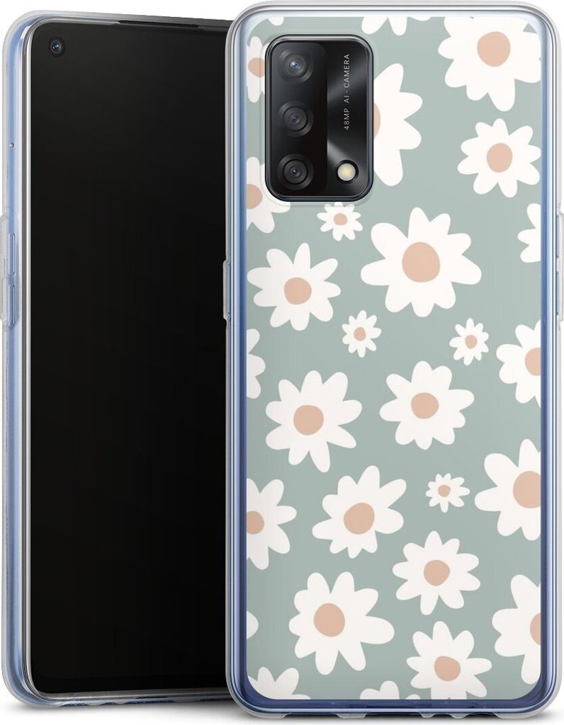 DeinDesign Handyhülle für Oppo A74 Silikon Hülle Case Smartphone Schutzhülle Blumen Gänseblume Muster