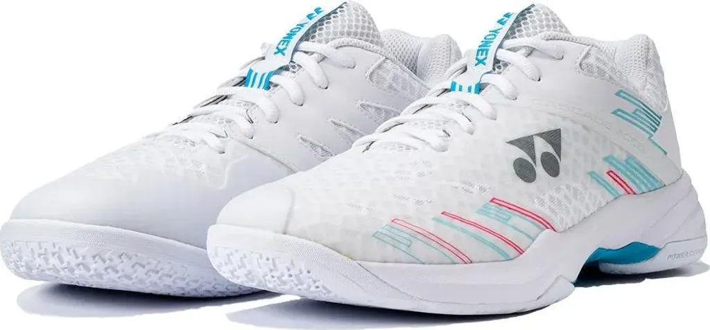 Baskets de Badminton Yonex Cascade Accel Blanc 40 pour Compétition Indoor