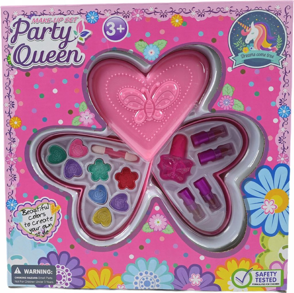 Kinder Schminkset Make-up Koffer - Kosmetik Spielzeug für Mädchen, Kreatives Rollenspiel