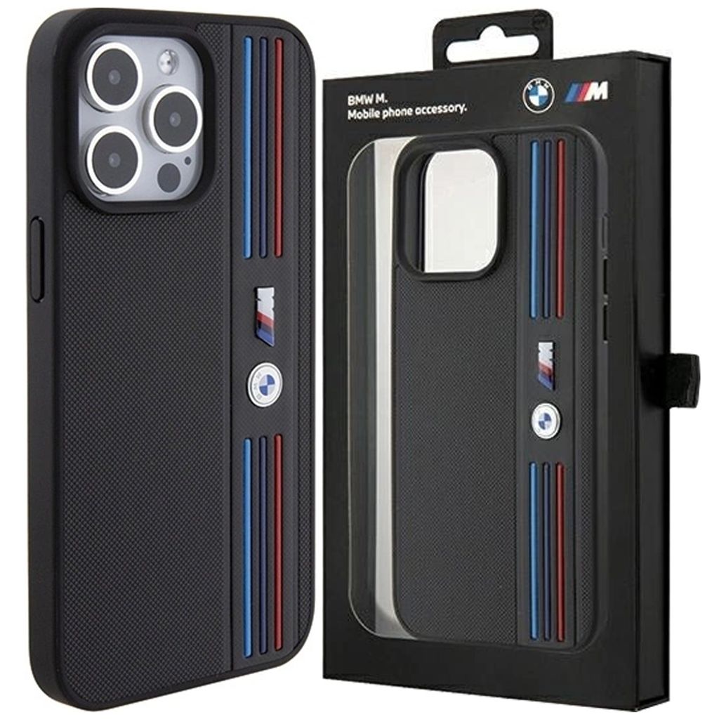 Etui Bmw Tricolour M Collection Na Iphone 15 Pro - Czarne Produktbild 