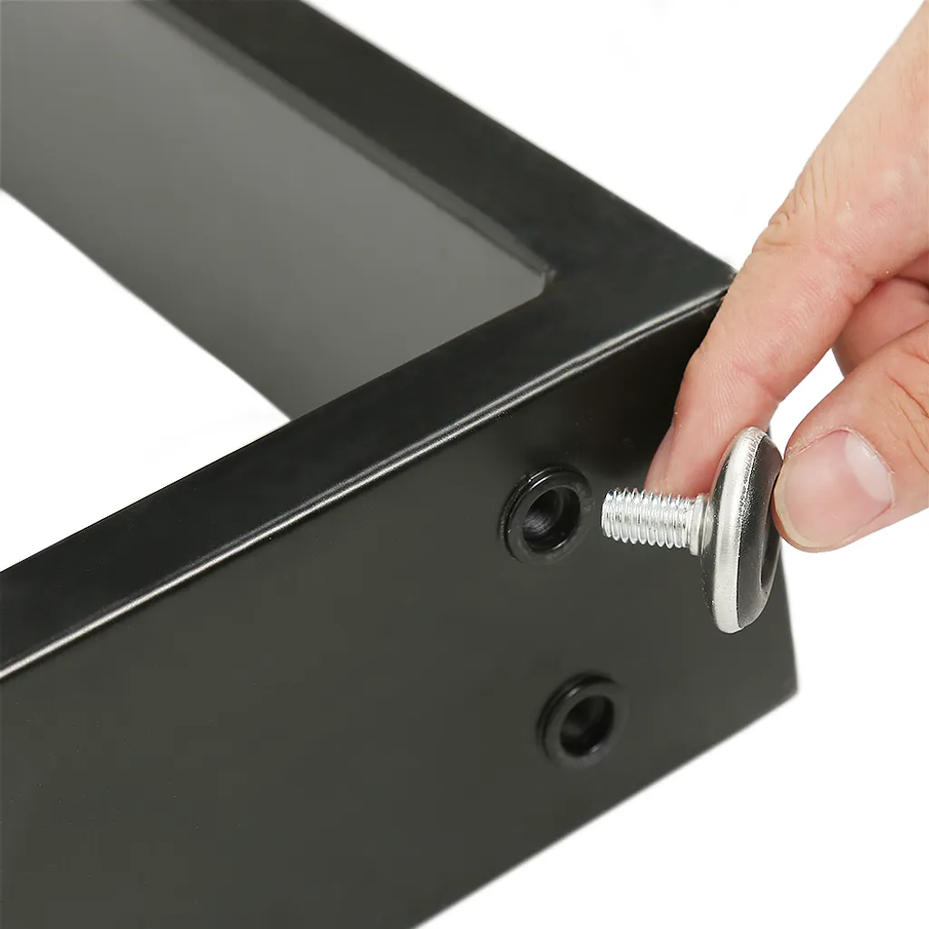 Pied de table robuste en acier avec fixations pré-percées 60x72cm - 3