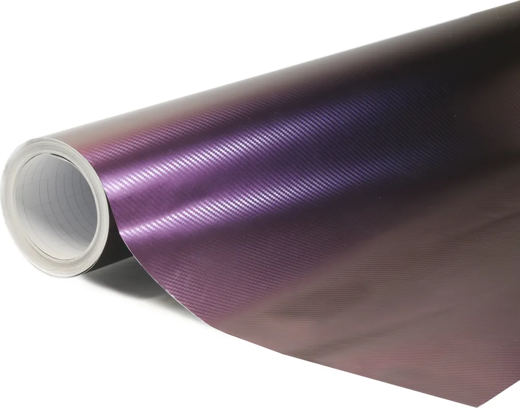 Film 3D caméléon bleu violet 152x200cm, covering thermoformable pro