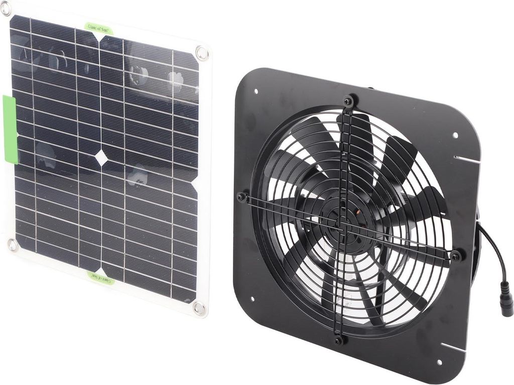 100W 18V Solarpanel betriebener Abluftventilator 13,5 Zoll Produktbild 