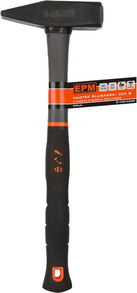 Schlosserhammer, Fiberglasgriff, TPR 100G - E-420-2010