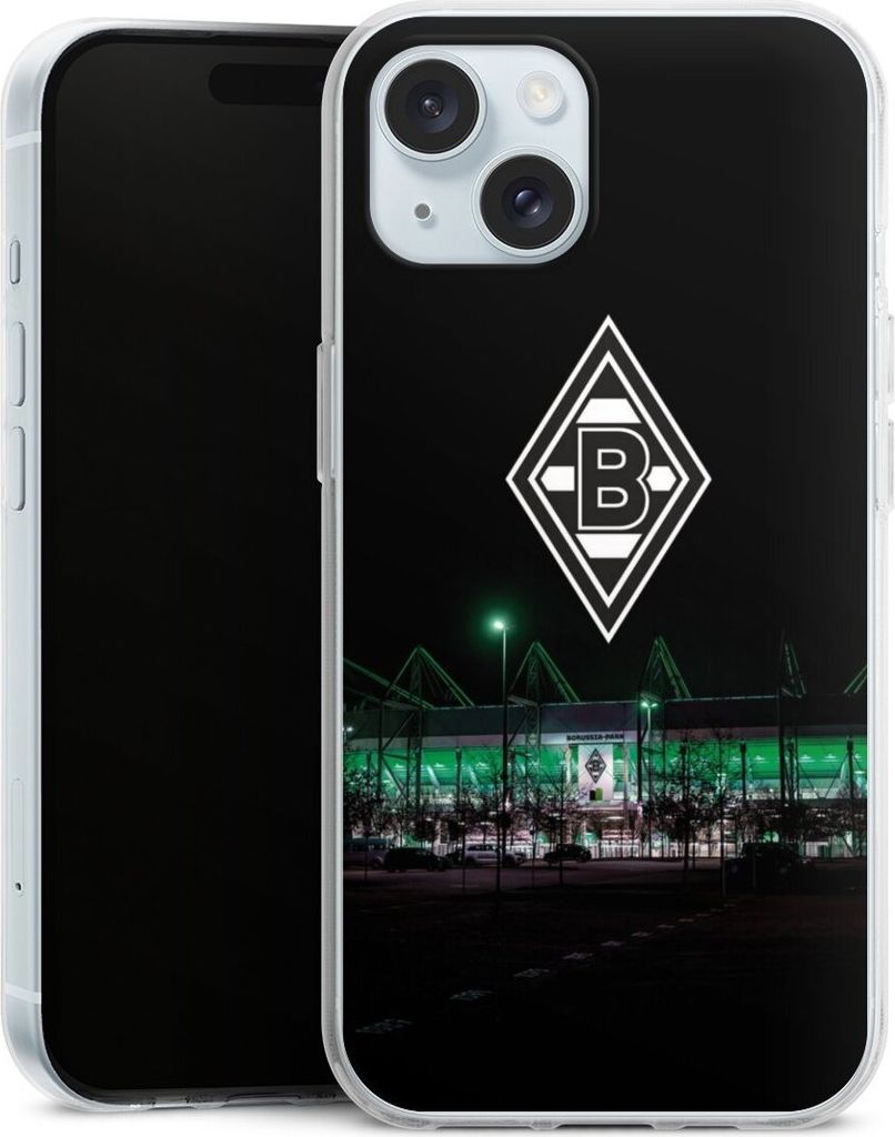 DeinDesign Handyhülle für Apple iPhone 15 Silikon Hülle Case Smartphone Schutzhülle Borussia Mönchengladbach Offizielles Lizenzprodukt Stadion