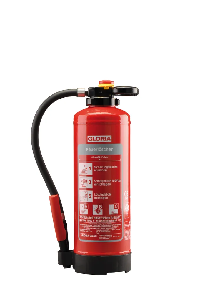 GLORIA P6PRO Estintore 6kg Polvere ABC - Miglior Prezzo Sicurezza Casa e Lavoro