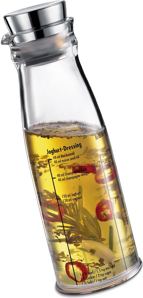 Küchenprofi Dressing-Shaker mit Rezepten h: 20 cm / 250 ml Produktbild 