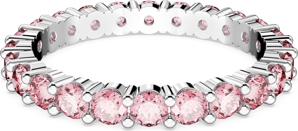 Swarovski Matrix Ring 5658853Rundschliff, Rosa, Rhodiniert Produktbild 