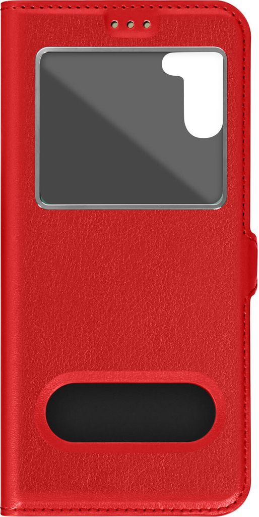 Samsung Galaxy A54 5G Cover Doppelfenster & Standfunktion – Rot