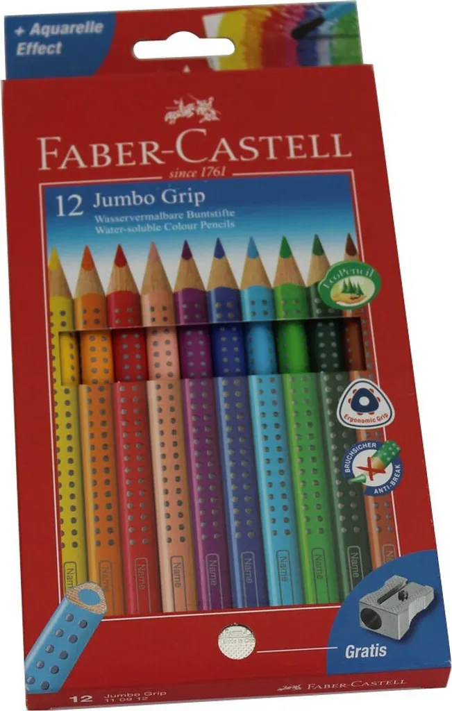 Design Ergonomico Faber-Castell Jumbo Grip 12 Pezzi | Comfort Totale - 17