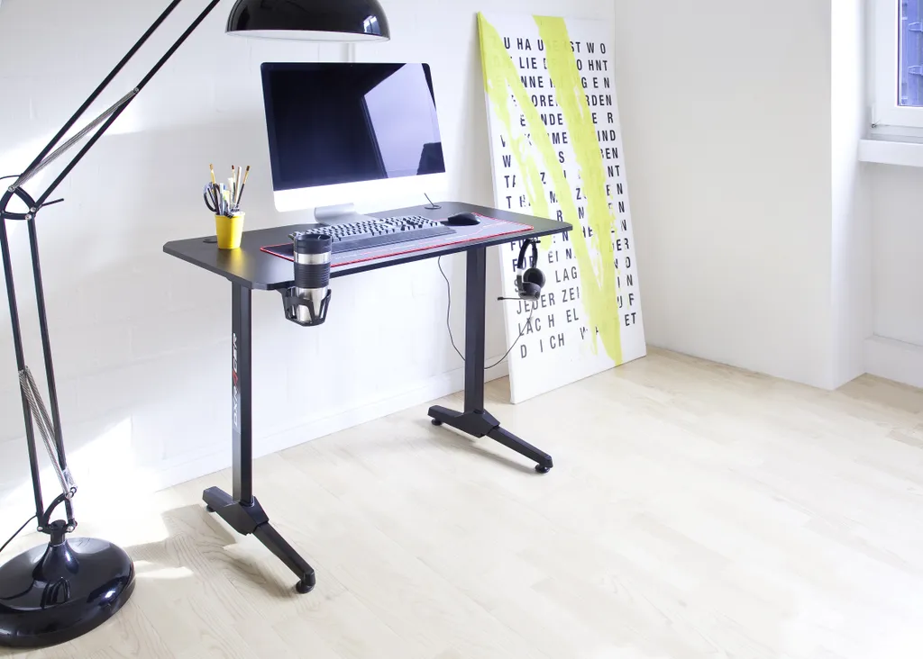 Bureau de Jeu DXRacer BASIC2 - Idéal pour Setup Streaming et Télétravail - 7
