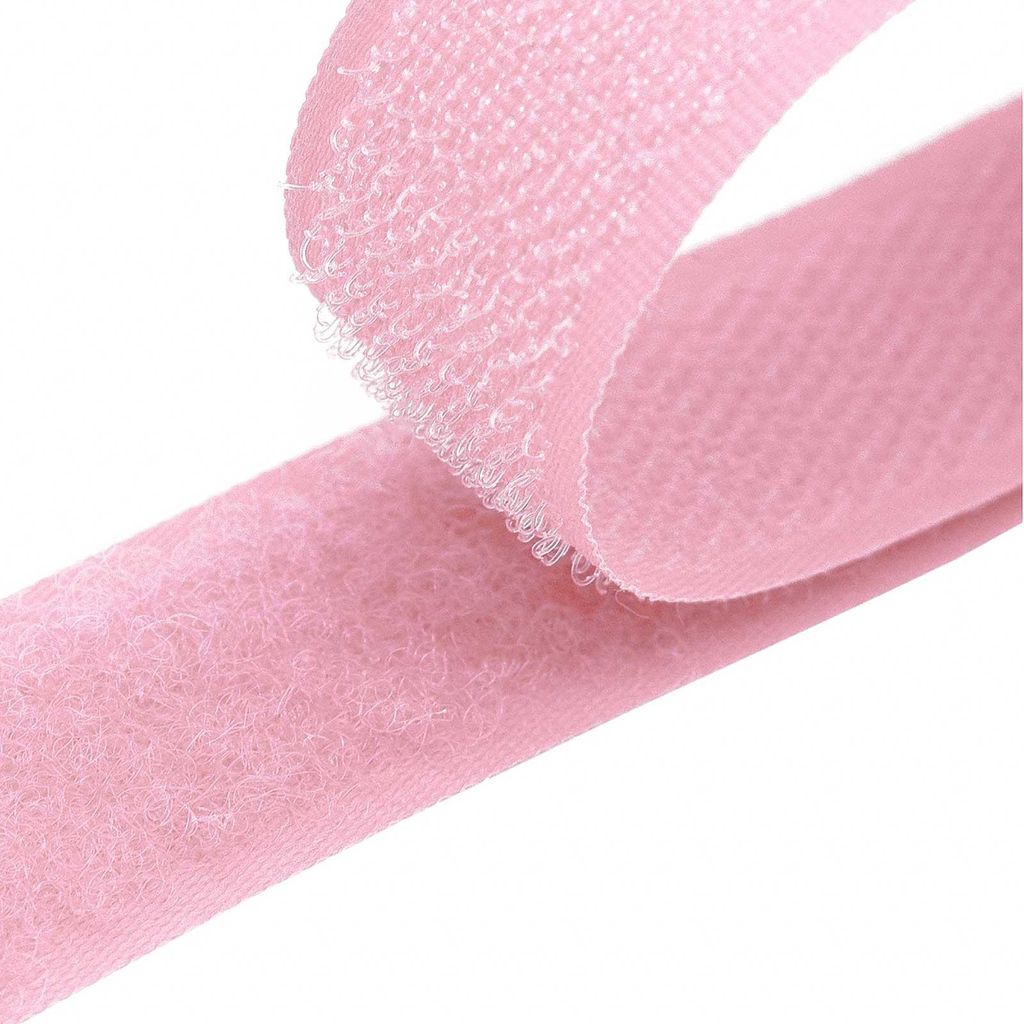4m Klettband zum Nähen rosa 512
