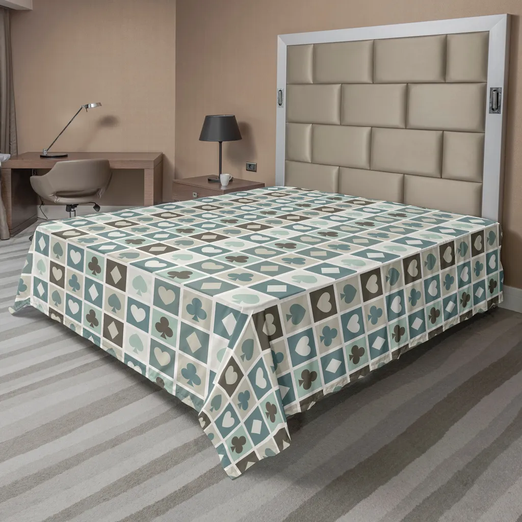 Lenzuolo Sopra ABAKUHAUS 266x260cm Kasino Carte da Gioco Decorativo