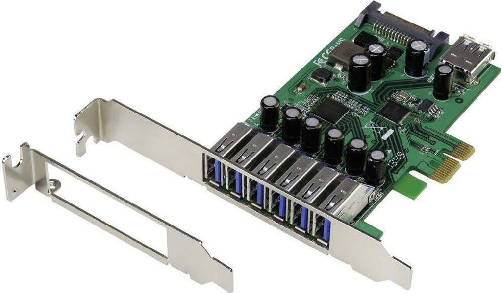 Renkforce 6+1 Port USB 3.2 Gen 1 Controllerkarte USB-A PCIe